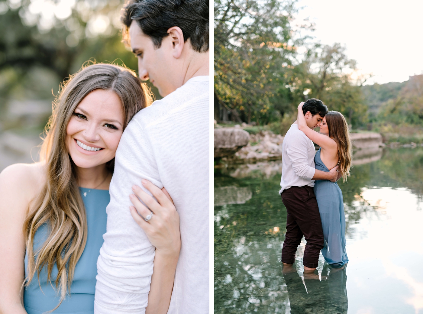 Outdoor engagement session in Austin