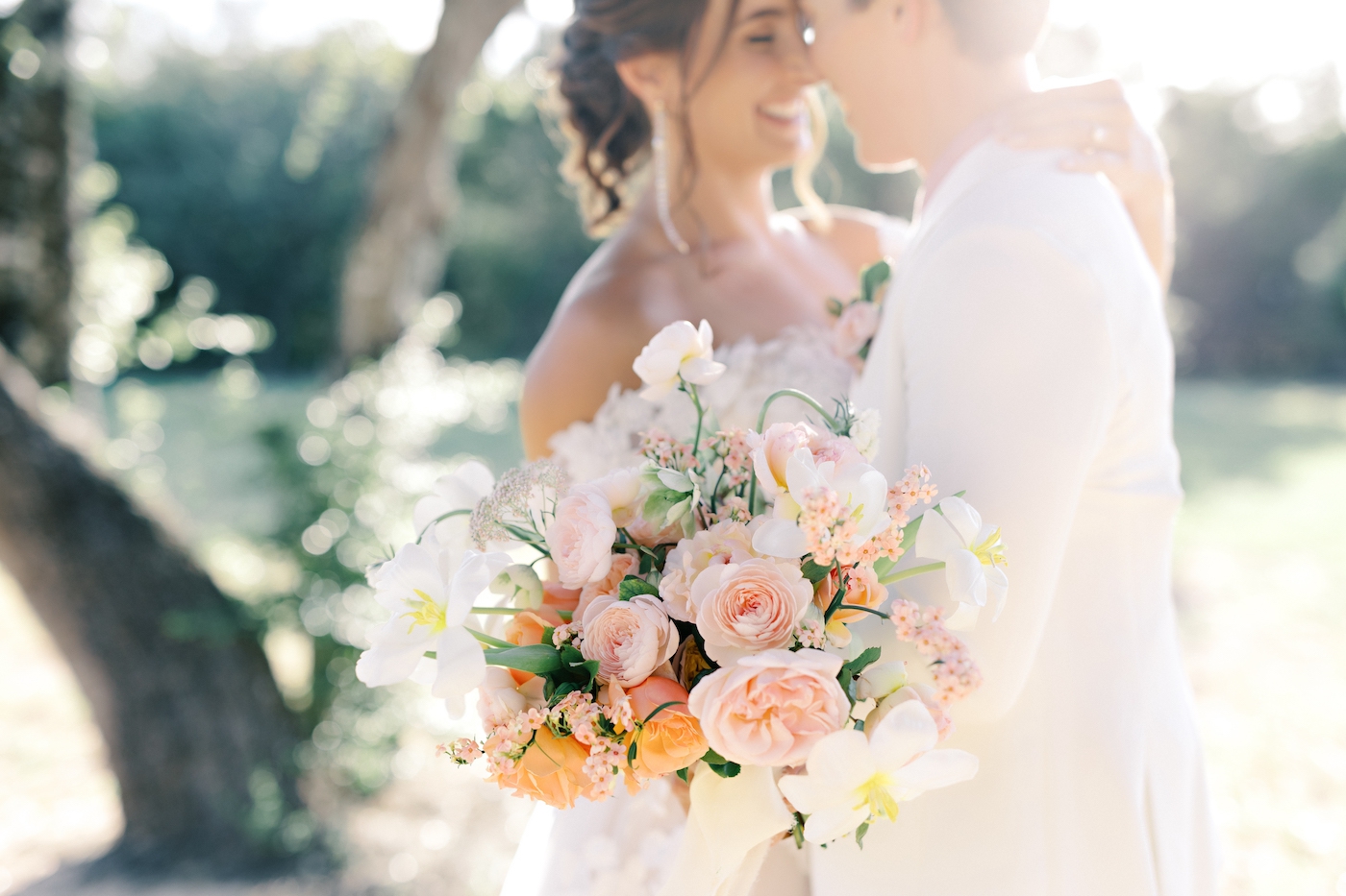 Mauve, cream, blush and yellow wedding flowers by Gypsy Floral