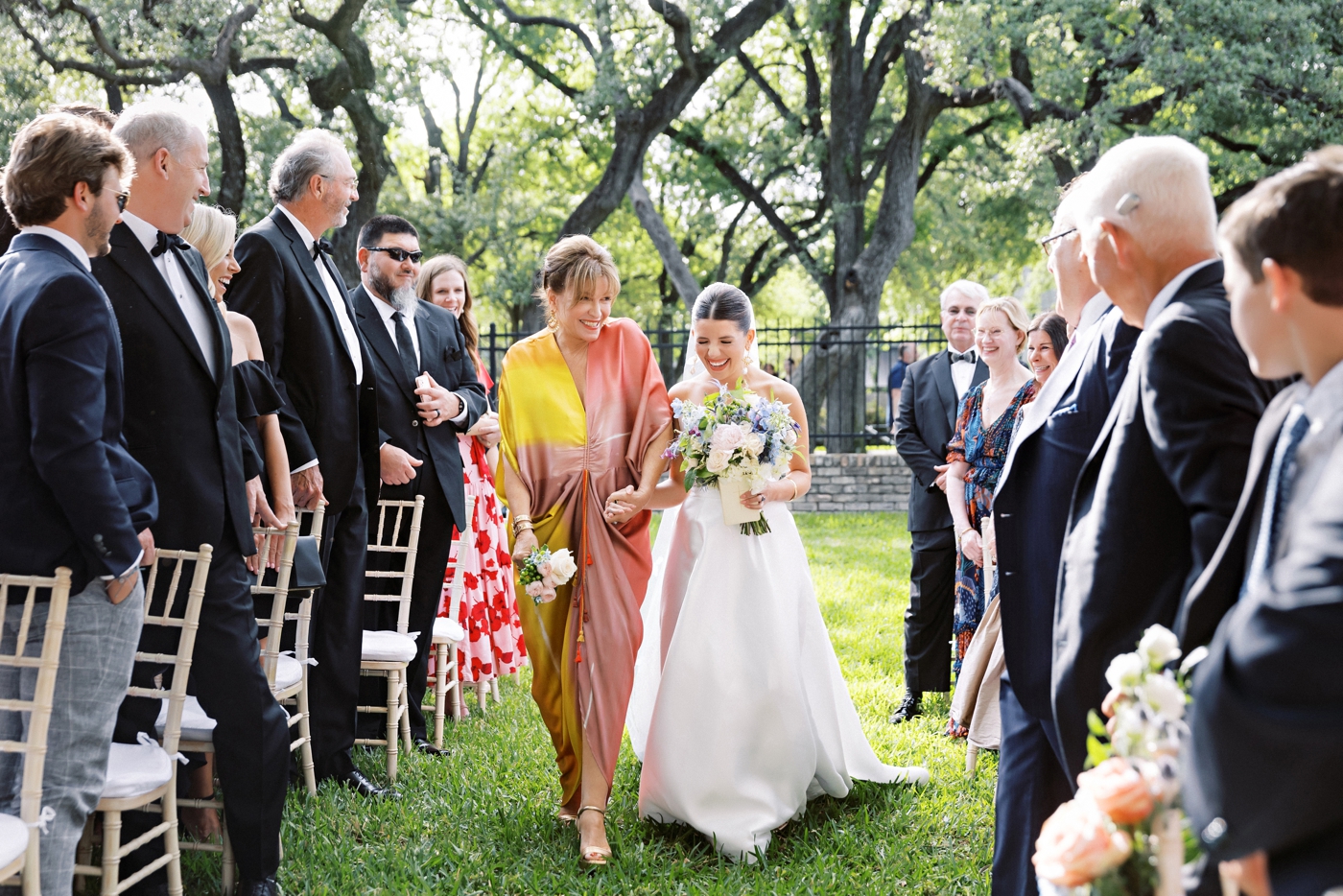 Wedding ceremony at Tarry House in Austin
