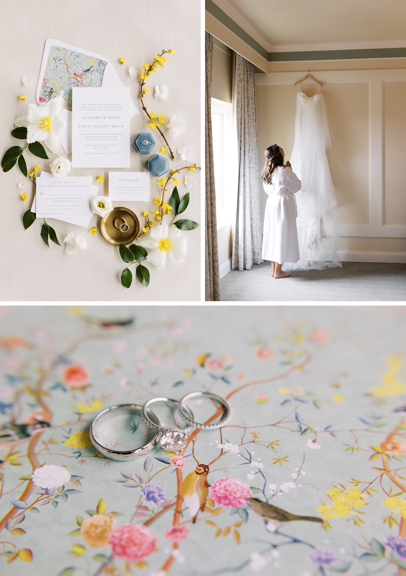 Floral Chinoiserie wedding in Austin, Texas