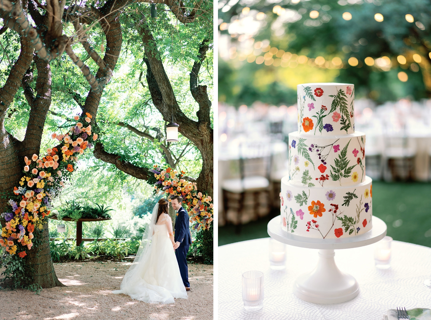 Colorful outdoor wedding in Austin, Texas
