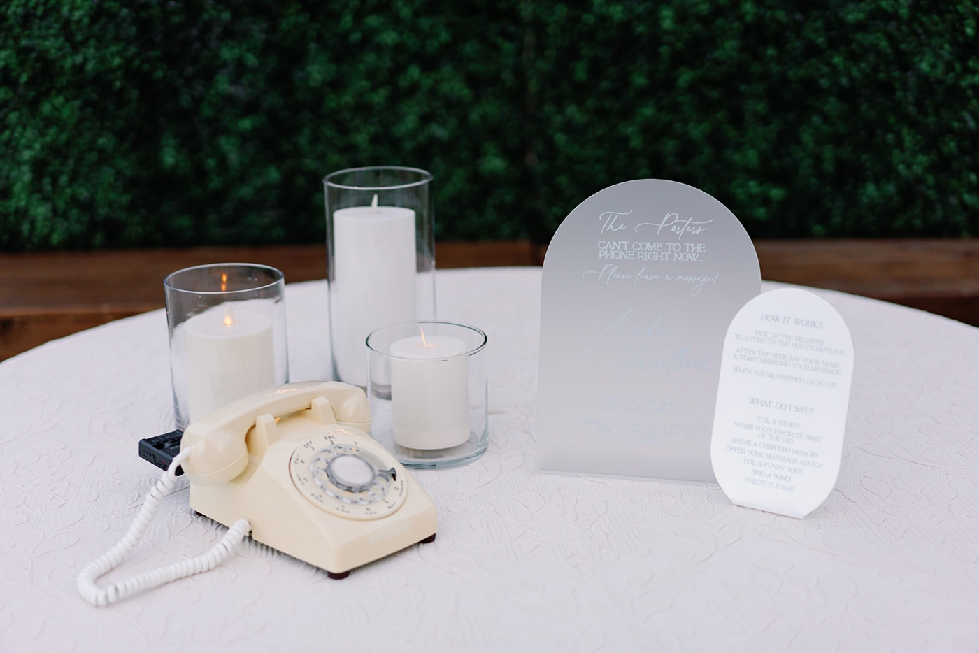 Voicemail Guestbook for an Austin Wedding