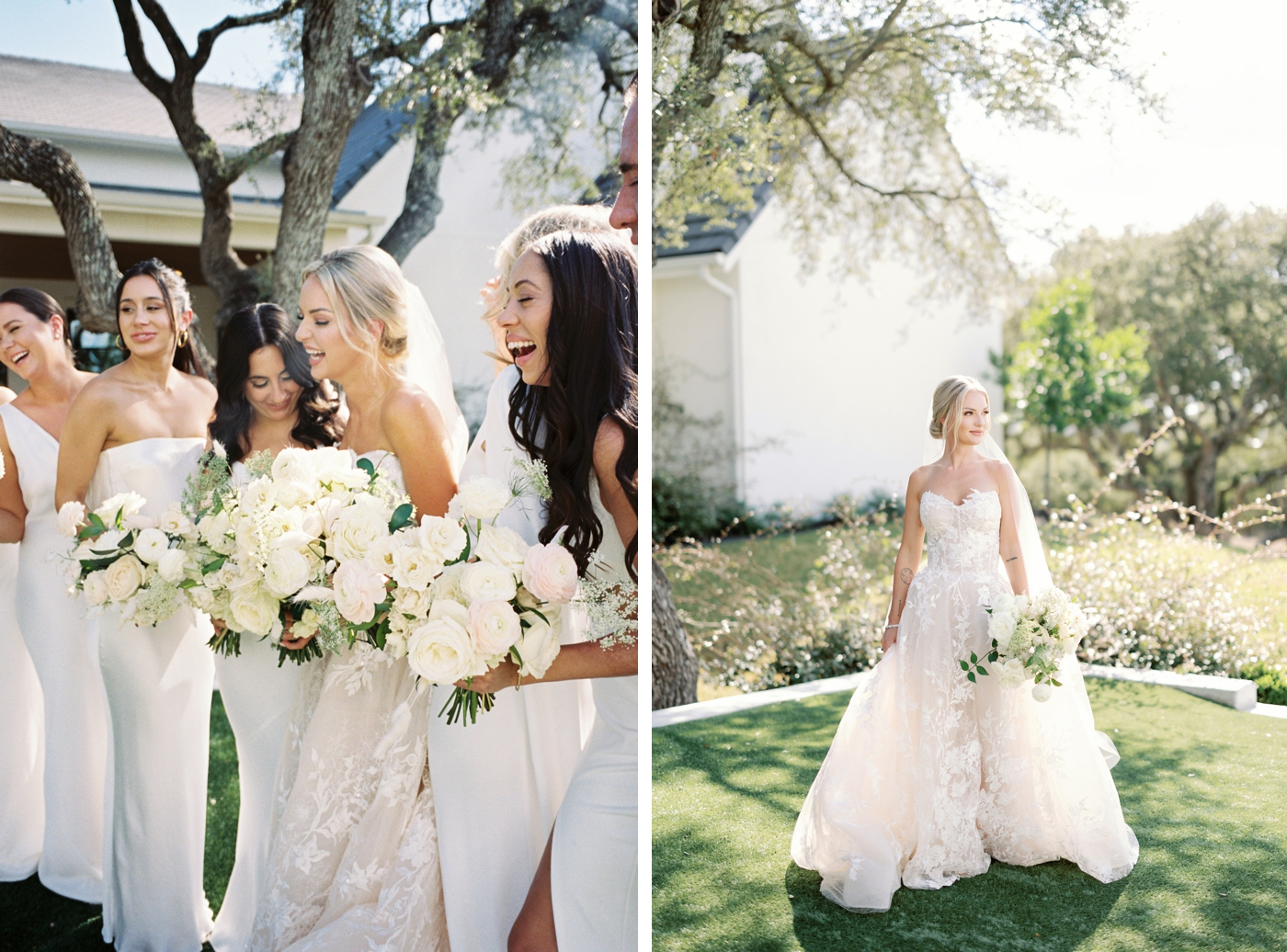 Bride and bridesmaids portraits at The Arlo in Austin, Texas