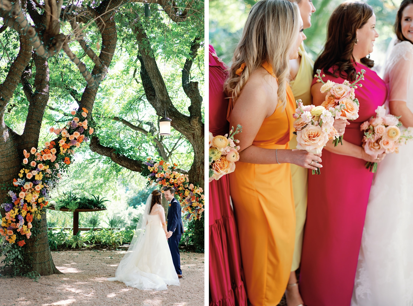 Colorful and bold wedding at Four Seasons Austin