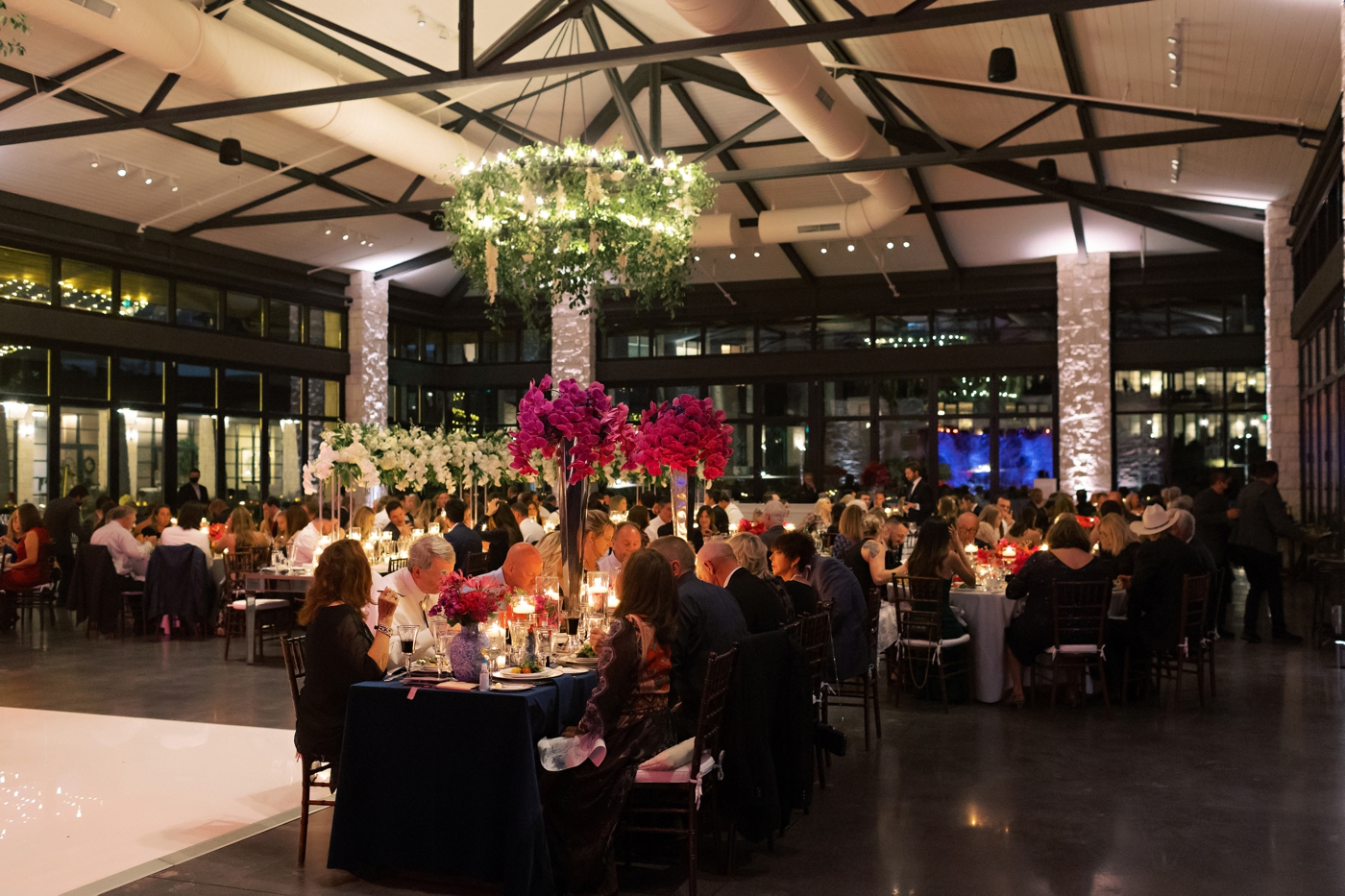 Candlelit wedding reception at Omni Barton Creek