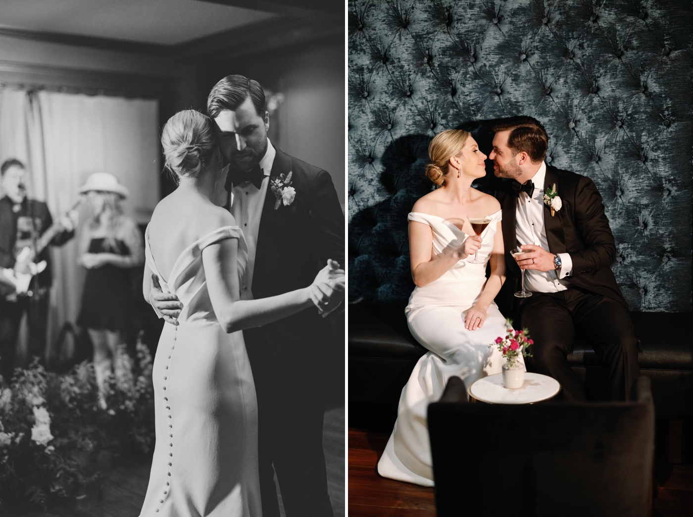 Bride and groom first dance