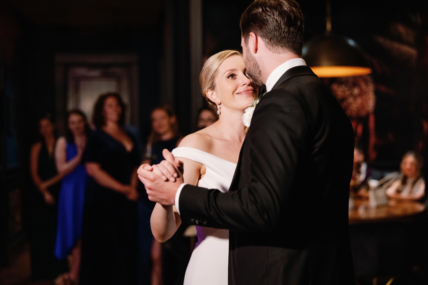 Bride and groom first dance