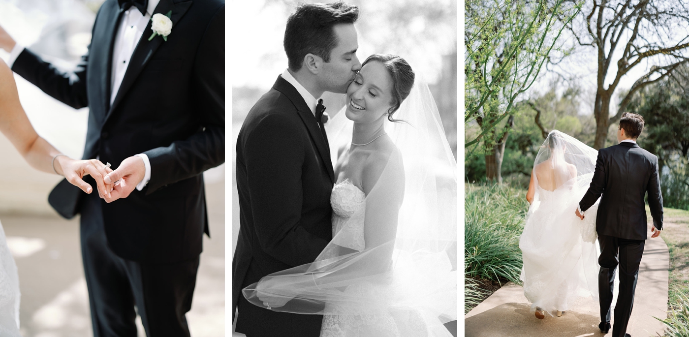 Bride and groom portraits at Four Seasons Austin