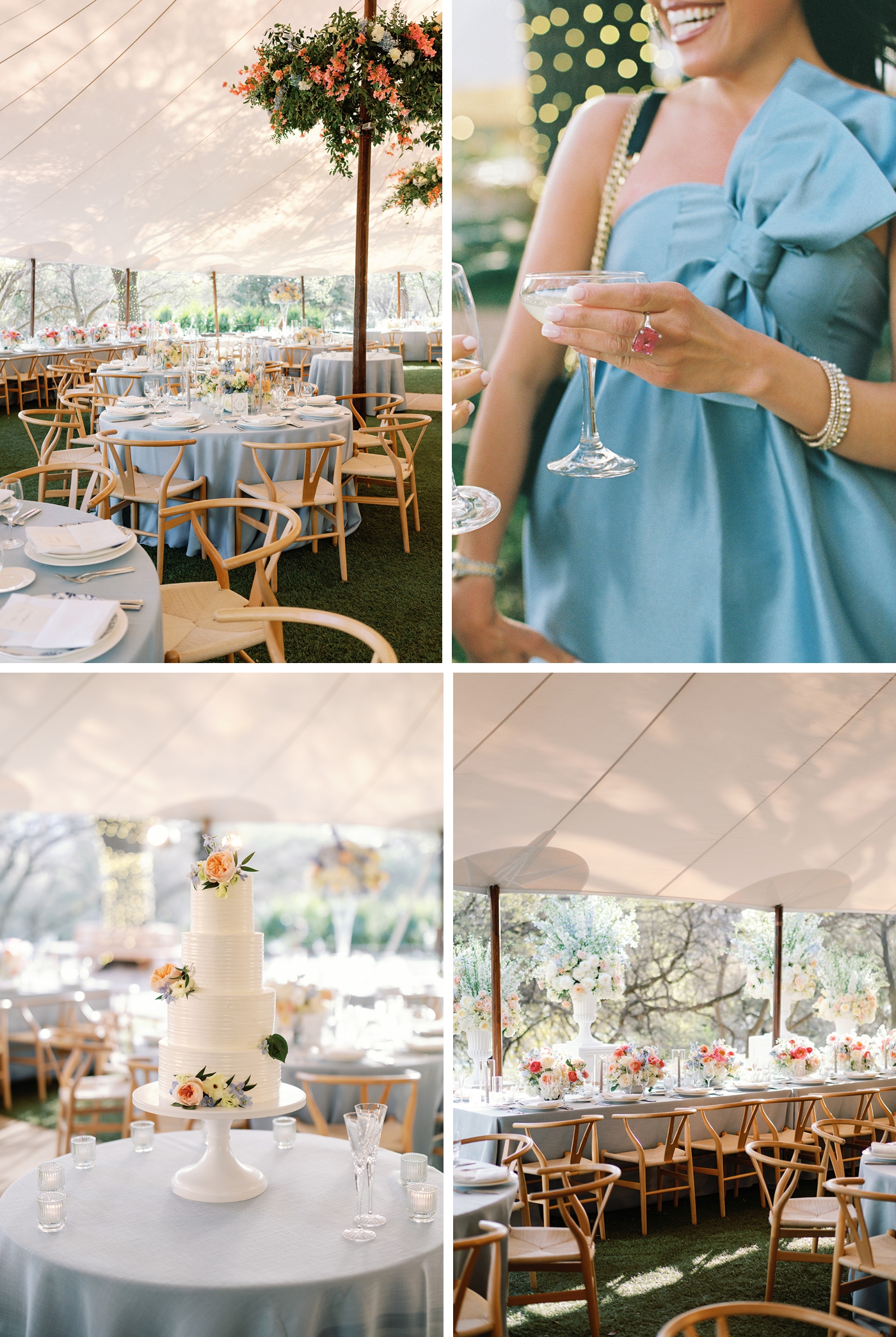 Sperry tented wedding reception at the Four Seasons Austin