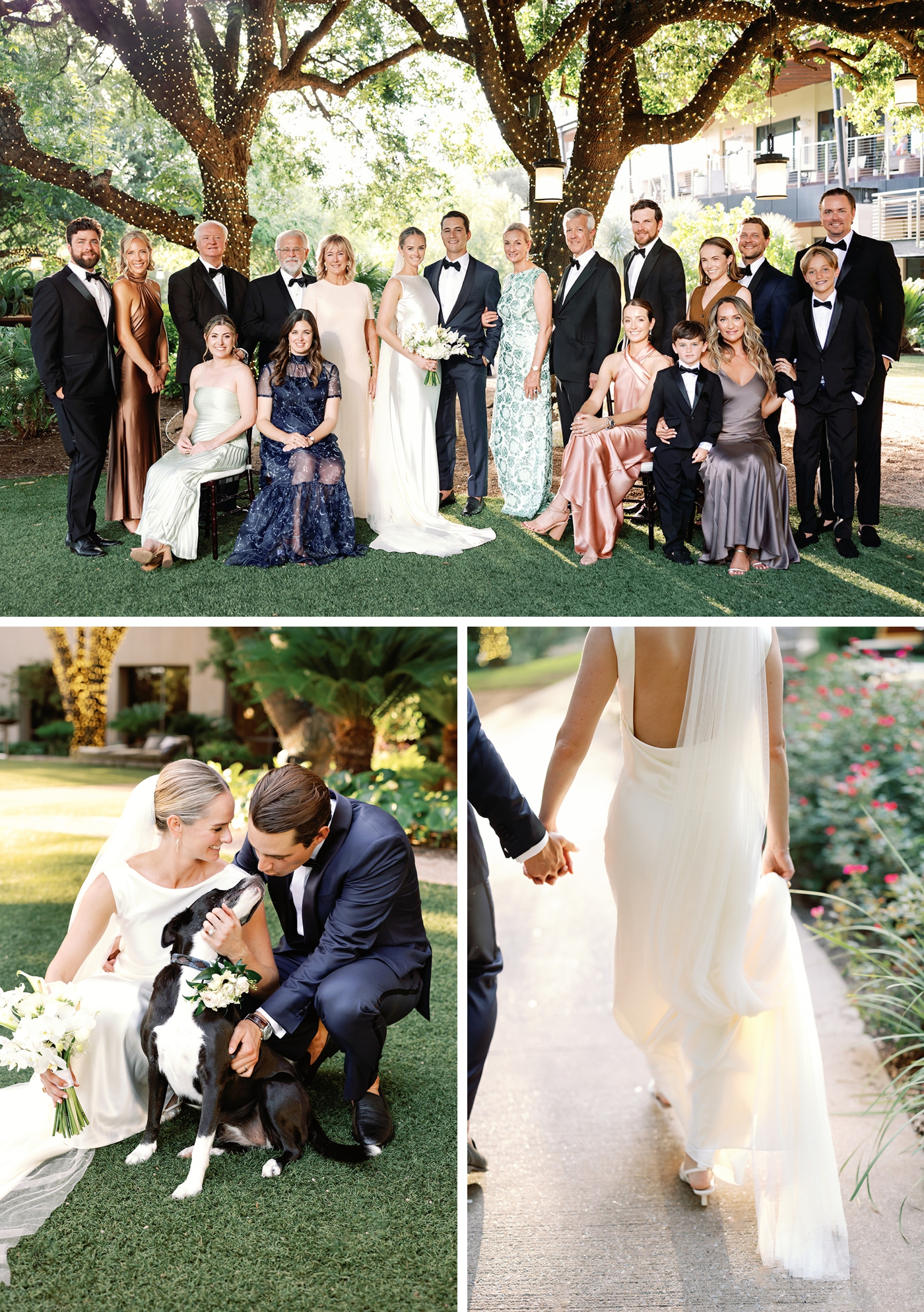 Intimate micro wedding guest pictures at Four Seasons Austin