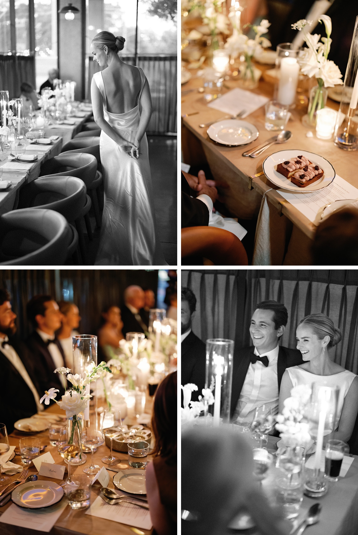 Film and digital pictures of an elopement dinner at Le Calamar