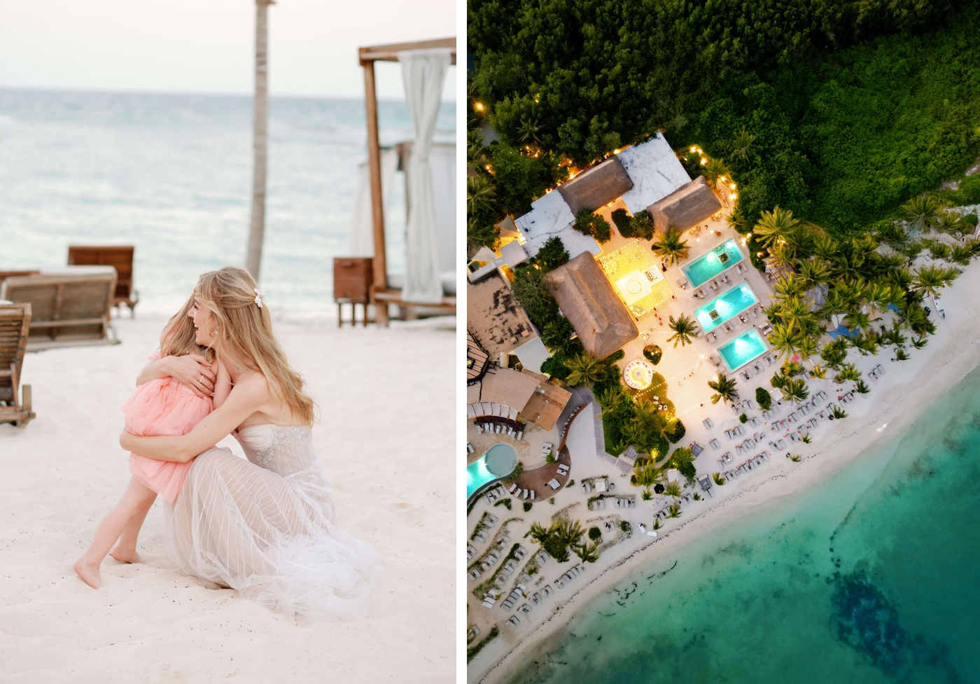 Intimate destination wedding weekend at Rosewood Mayakoba captured by destination wedding photographer