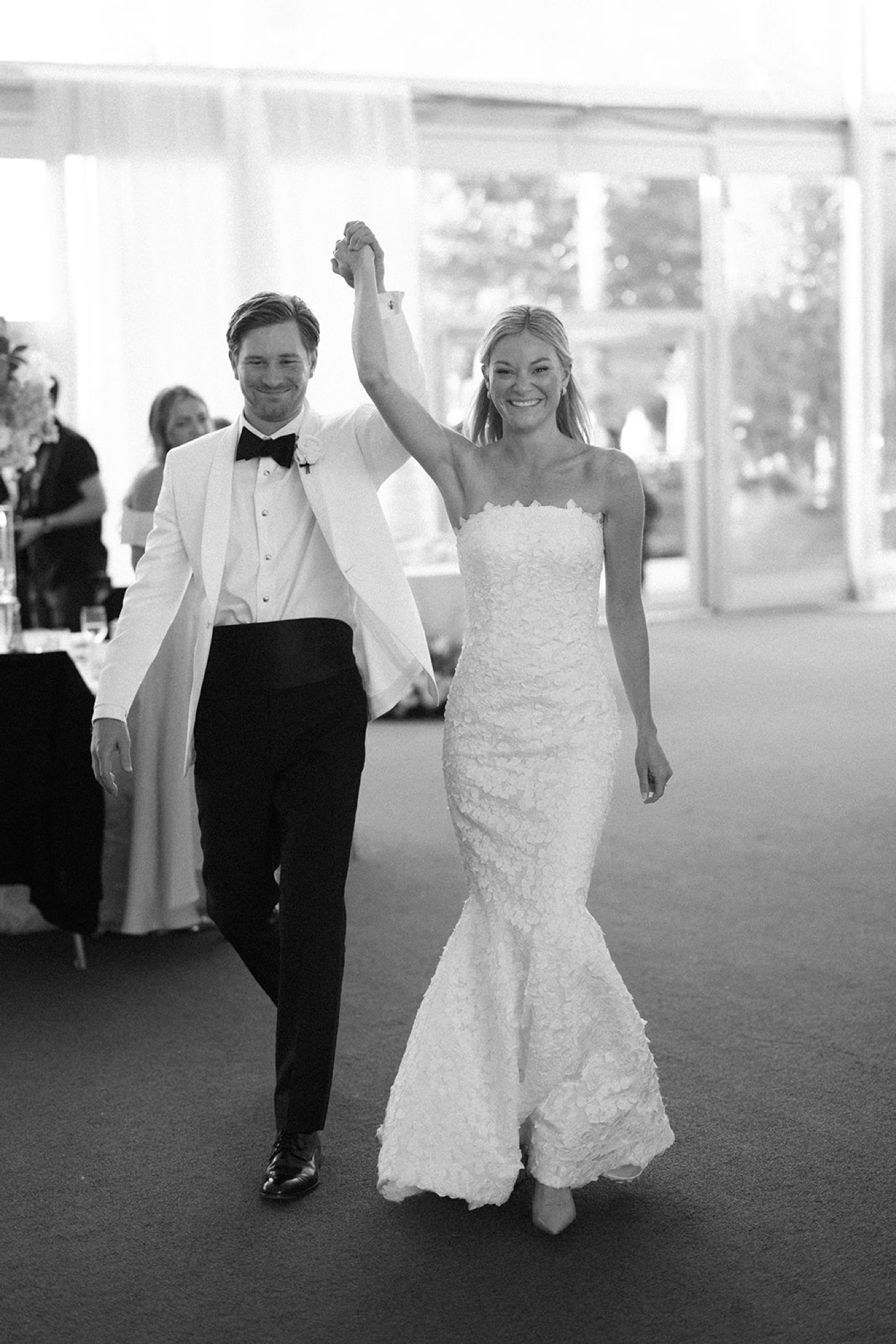 Bride and groom grand entrance at Horseshoe Bay Resort