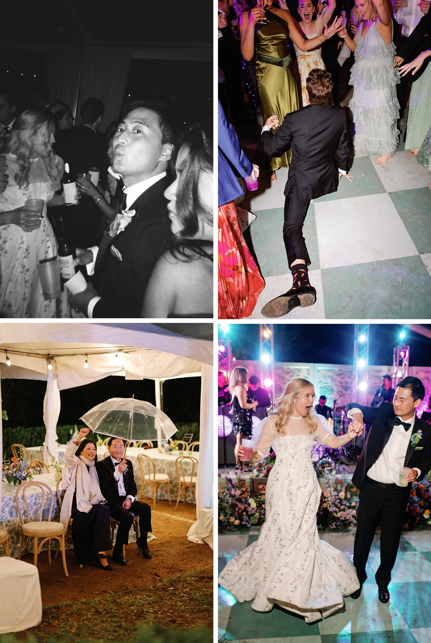 Guests enjoying the band Love and Happiness, at an Austin Wedding